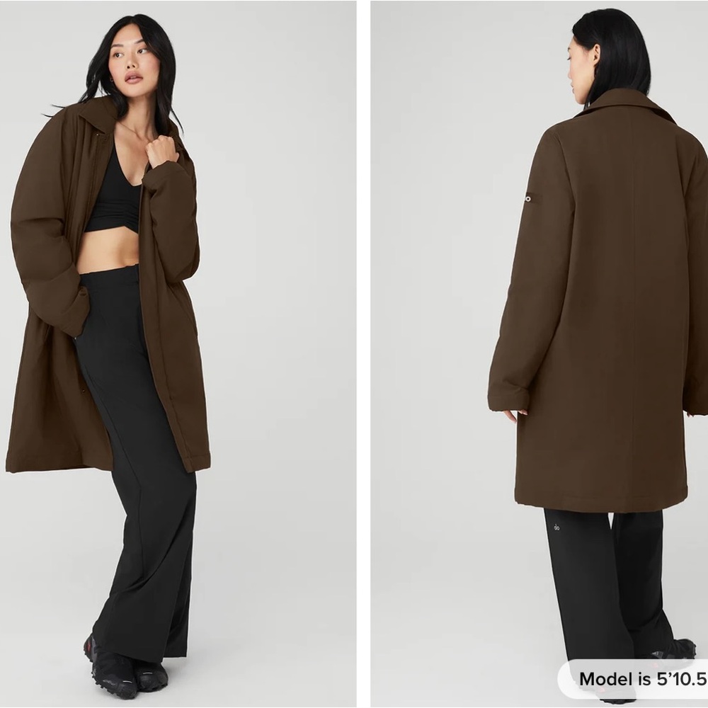 ALO Yoga Espresso Women's Coat signature